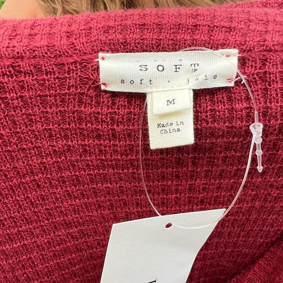 Soft Joie Designer Oversize Cowlneck Sweater, Rich Rust Red - Picture 4 of 5